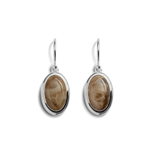 Heirloom Petoskey Drop Earrings - Sterling Silver