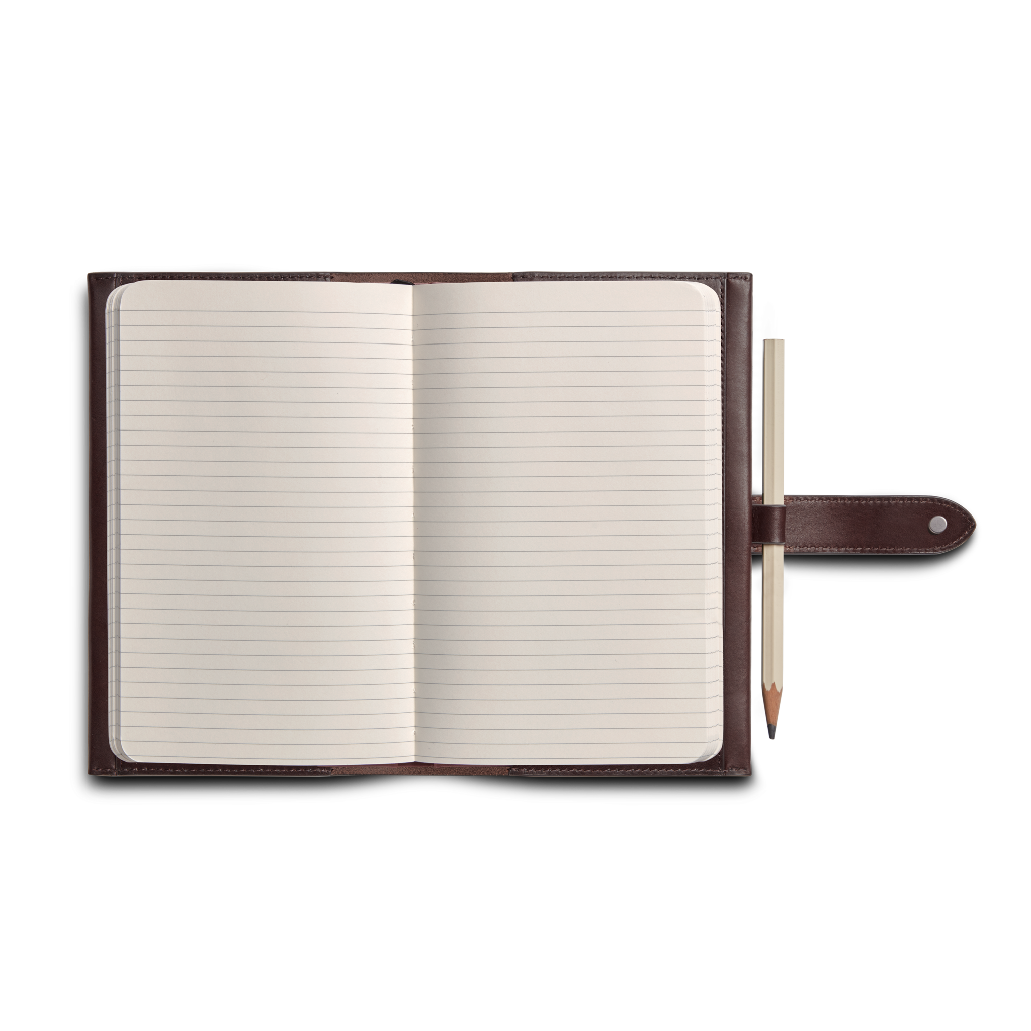 Medium Snap Journal Cover - Dark Brown Vachetta - Image 3