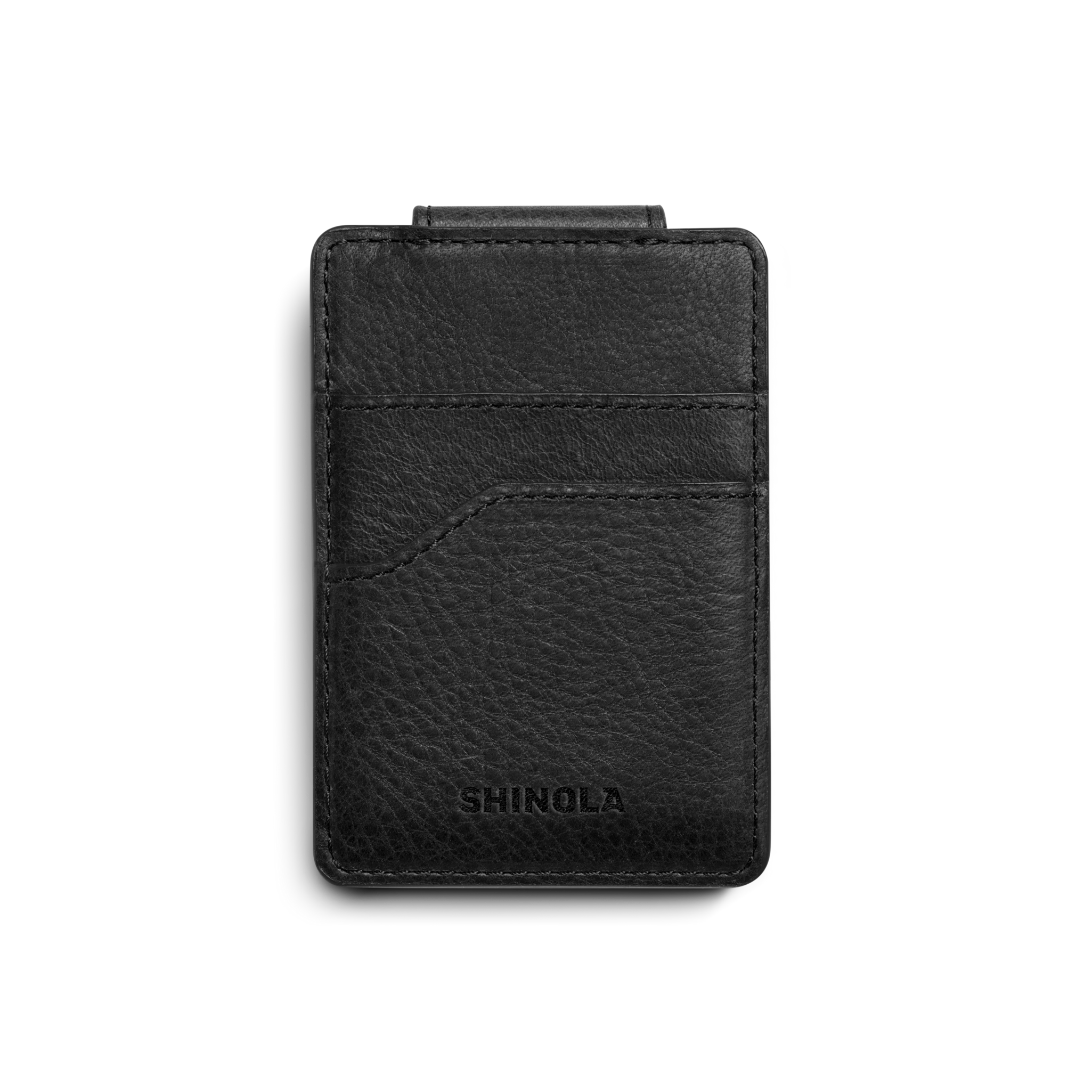 Magnetic Money Clip Card Holder - Black