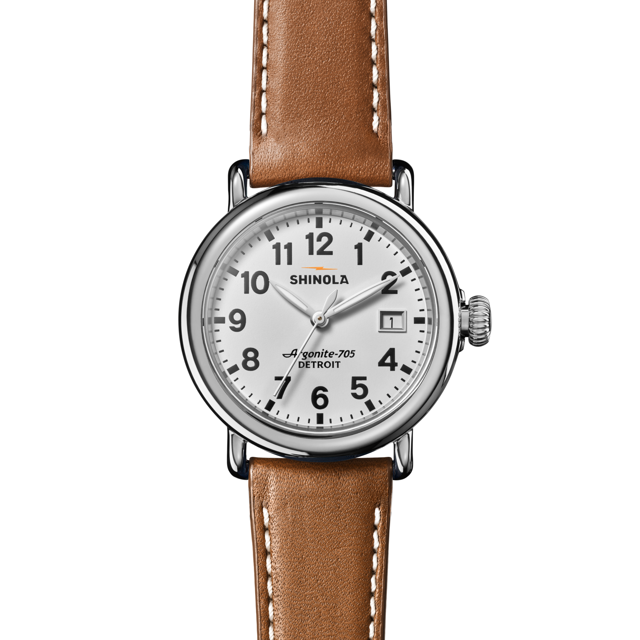 Runwell Watch - White Tan Leather Strap - Image 6
