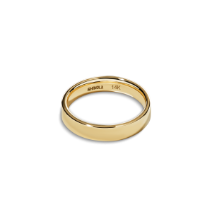 4mm Flat Yellow Gold Band