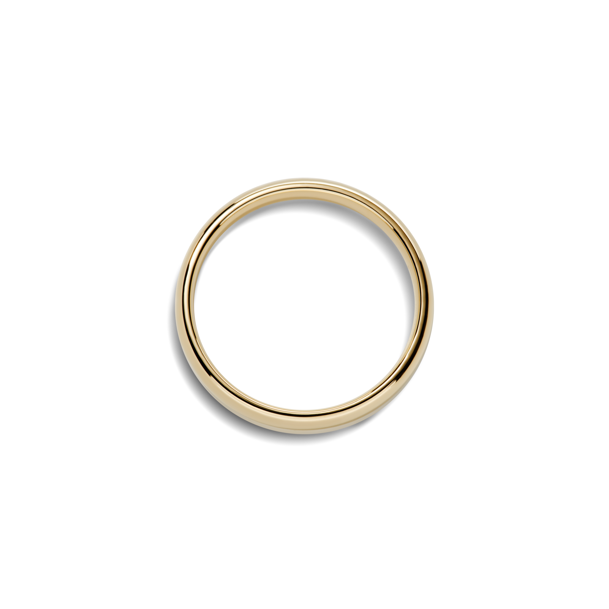 4mm Round Yellow Gold Band - Image 8