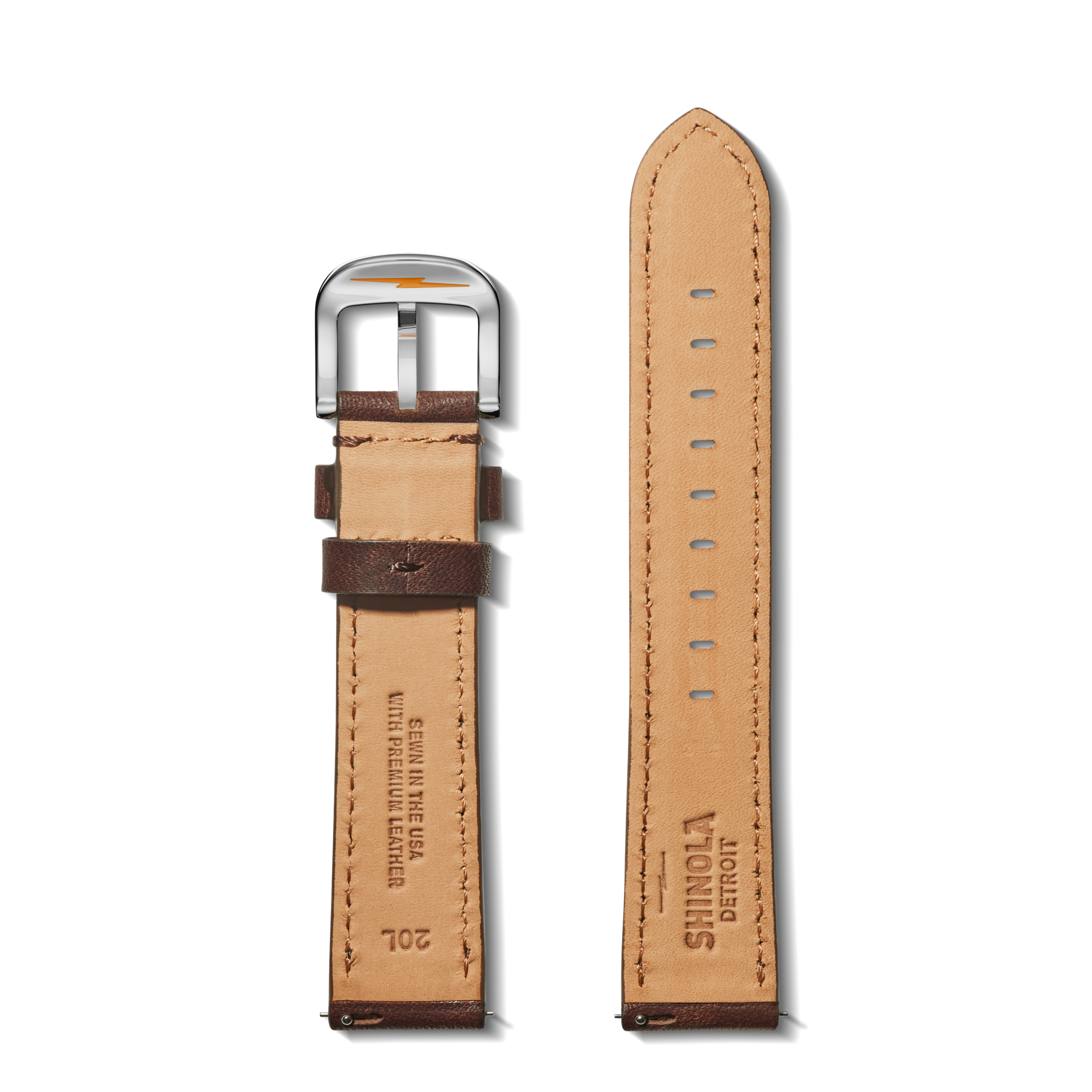 20mm Cattail Leather Watch Strap (XL) - Cattail - Image 2