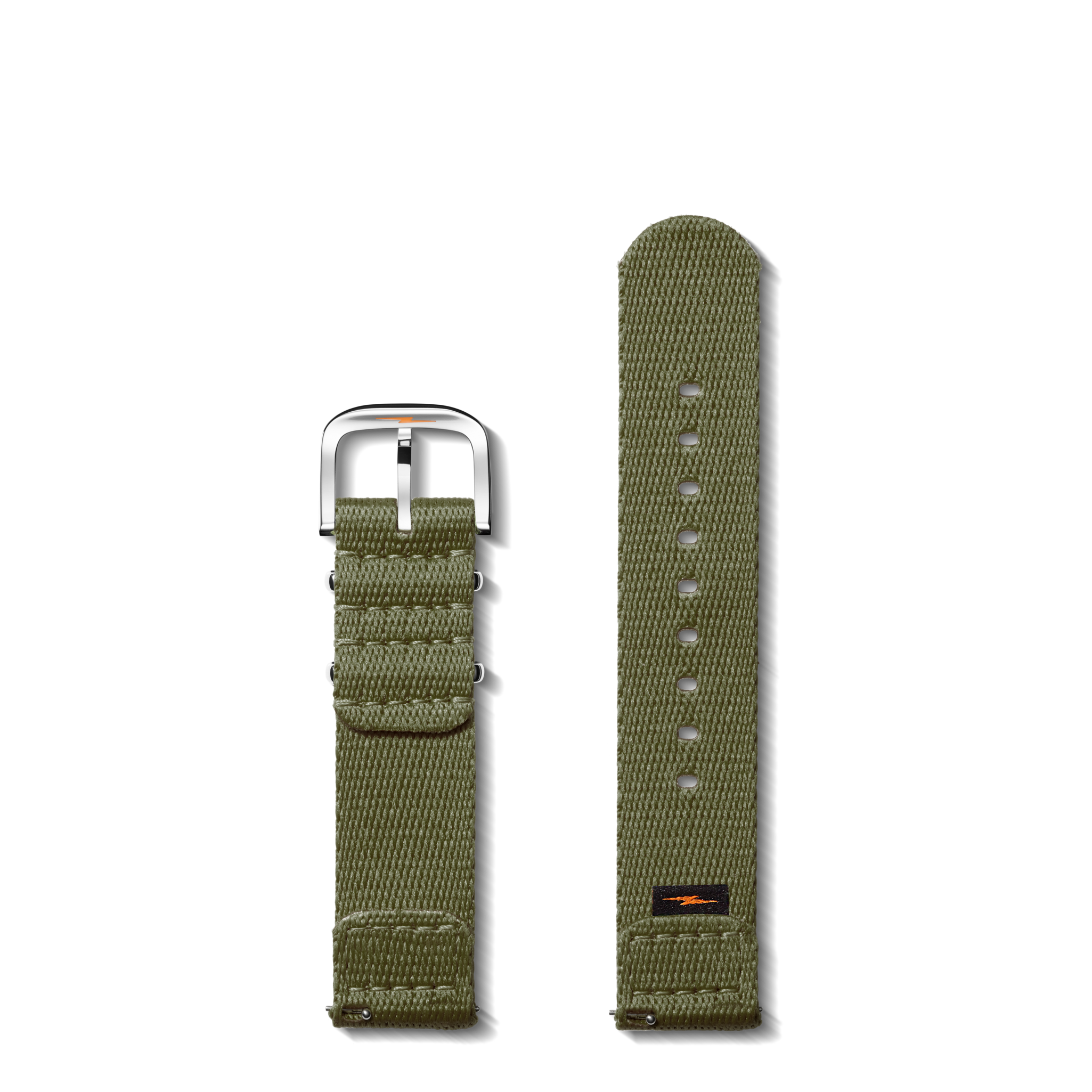 20mm Khaki G10 Nylon Watch Strap - Khaki - Image 2
