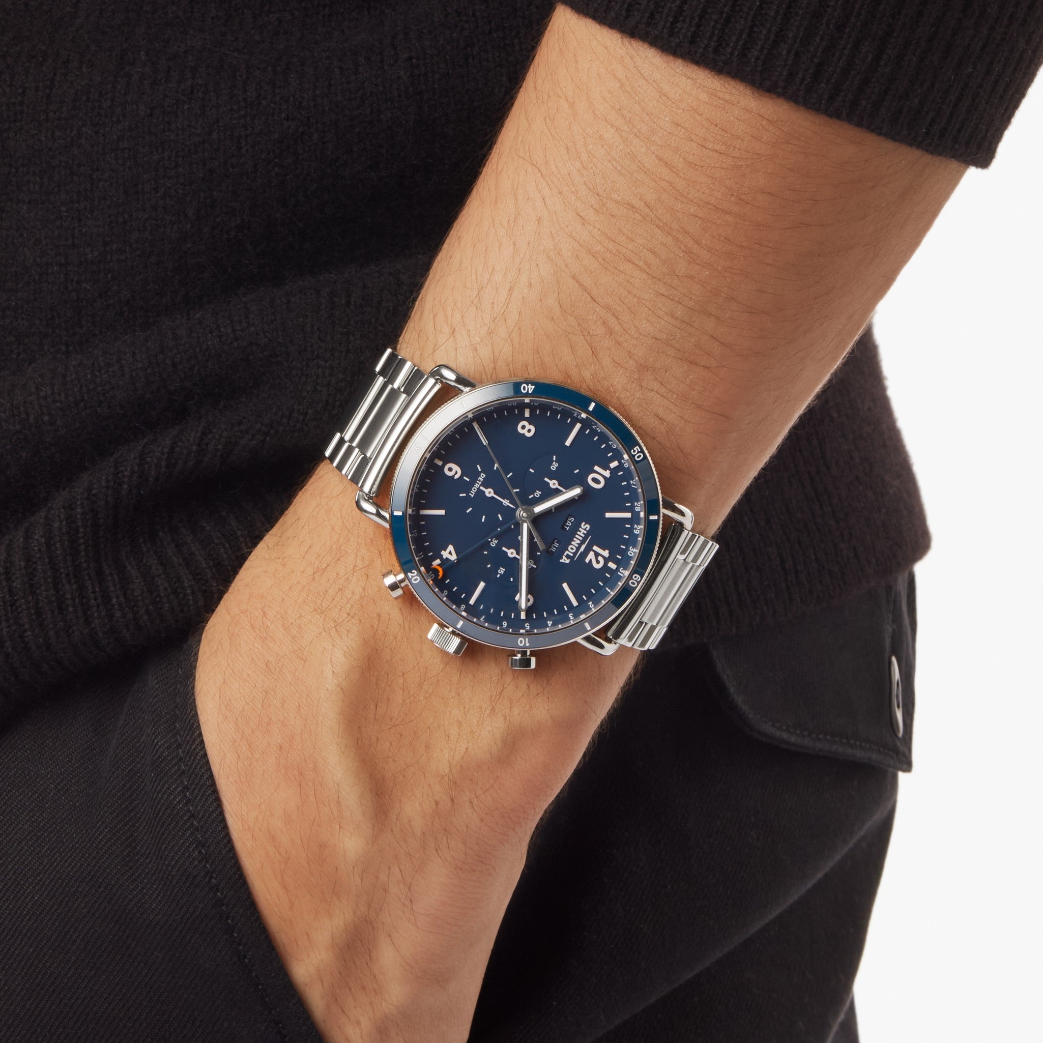 Canfield Sport Chronograph Watch - Midnight Blue - Image 2