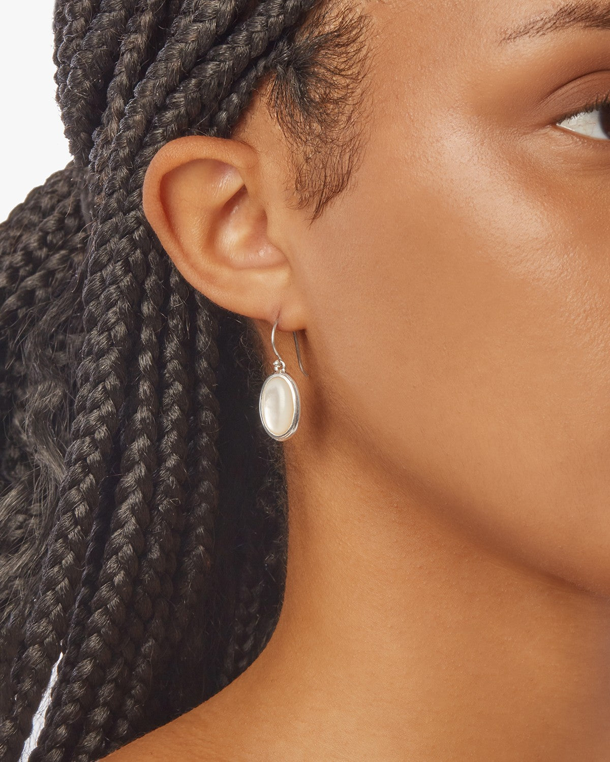 Heirloom Mother Of Pearl Drop Earrings - Sterling Silver - Image 8