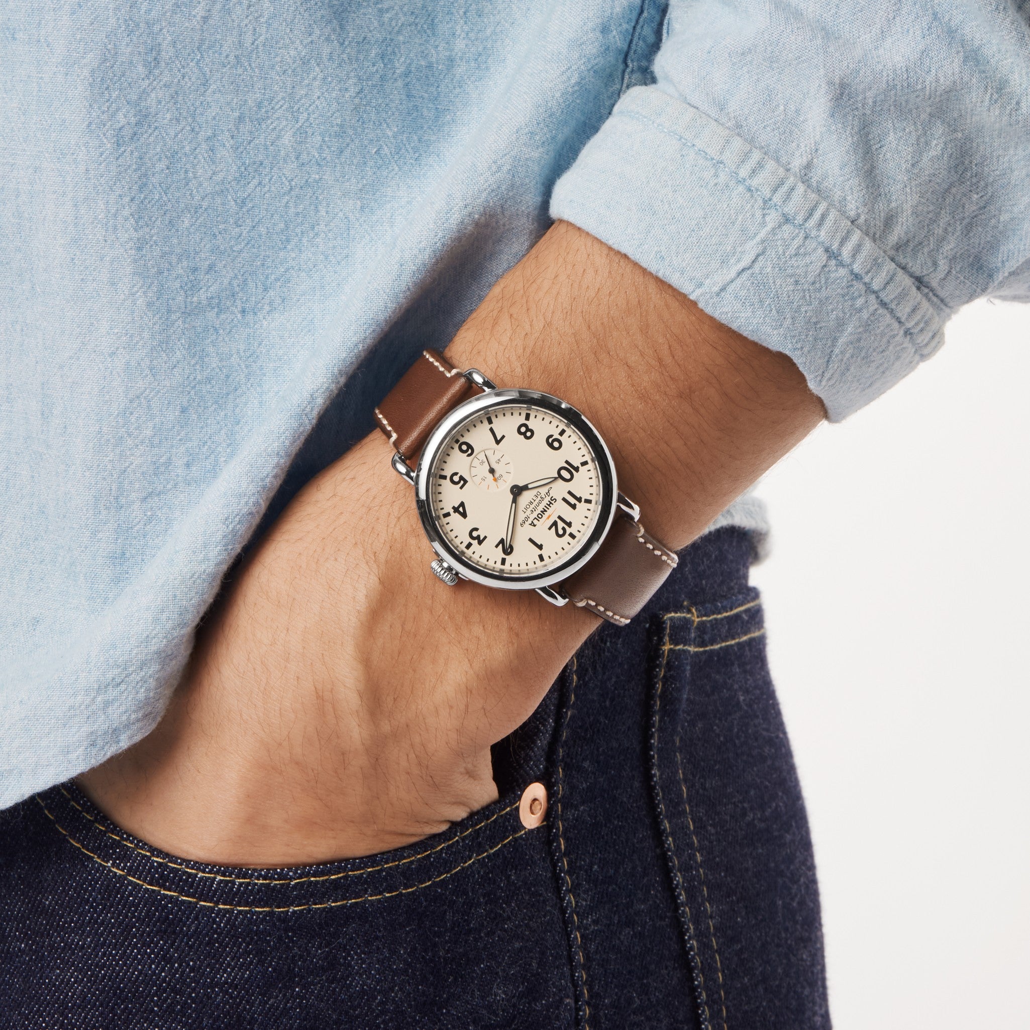 Runwell Watch - Cream - Image 2