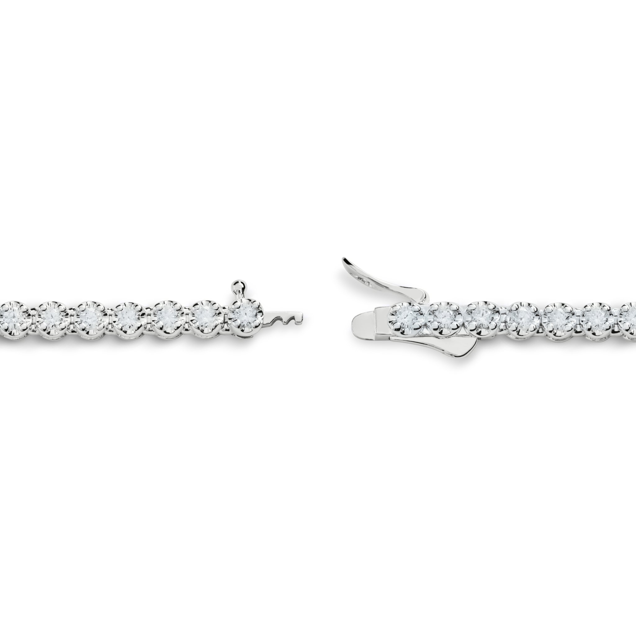 5 Carat Diamond Tennis Necklace - White Gold - Image 3