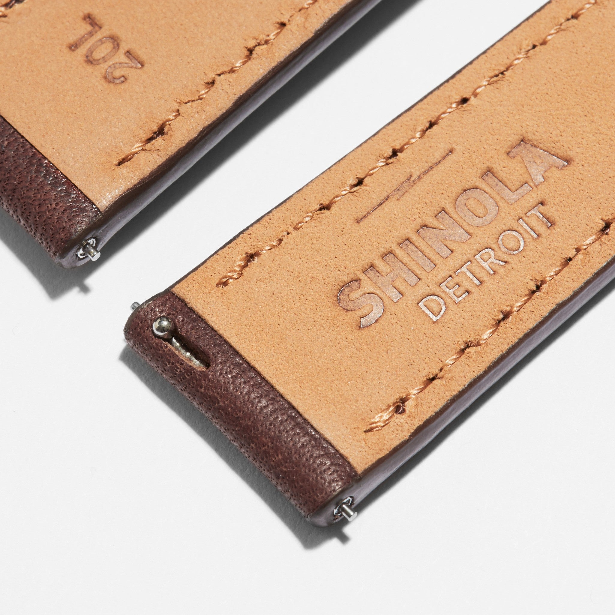 20mm Cattail Leather Watch Strap (XL) - Cattail - Image 3