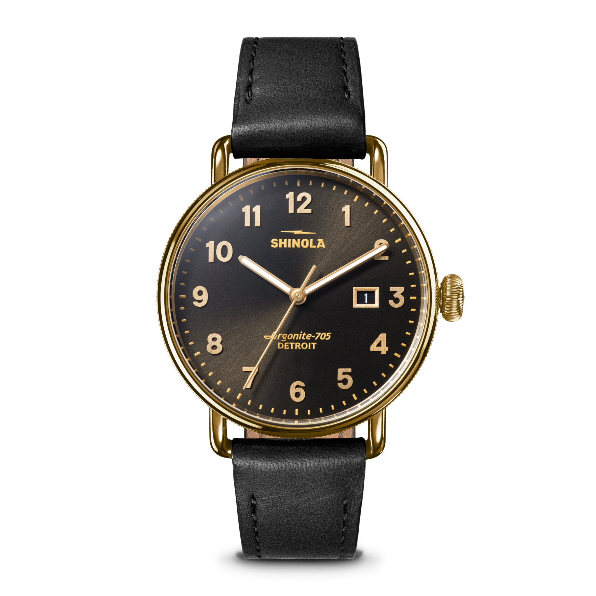 Canfield Watch - Black/Gold
