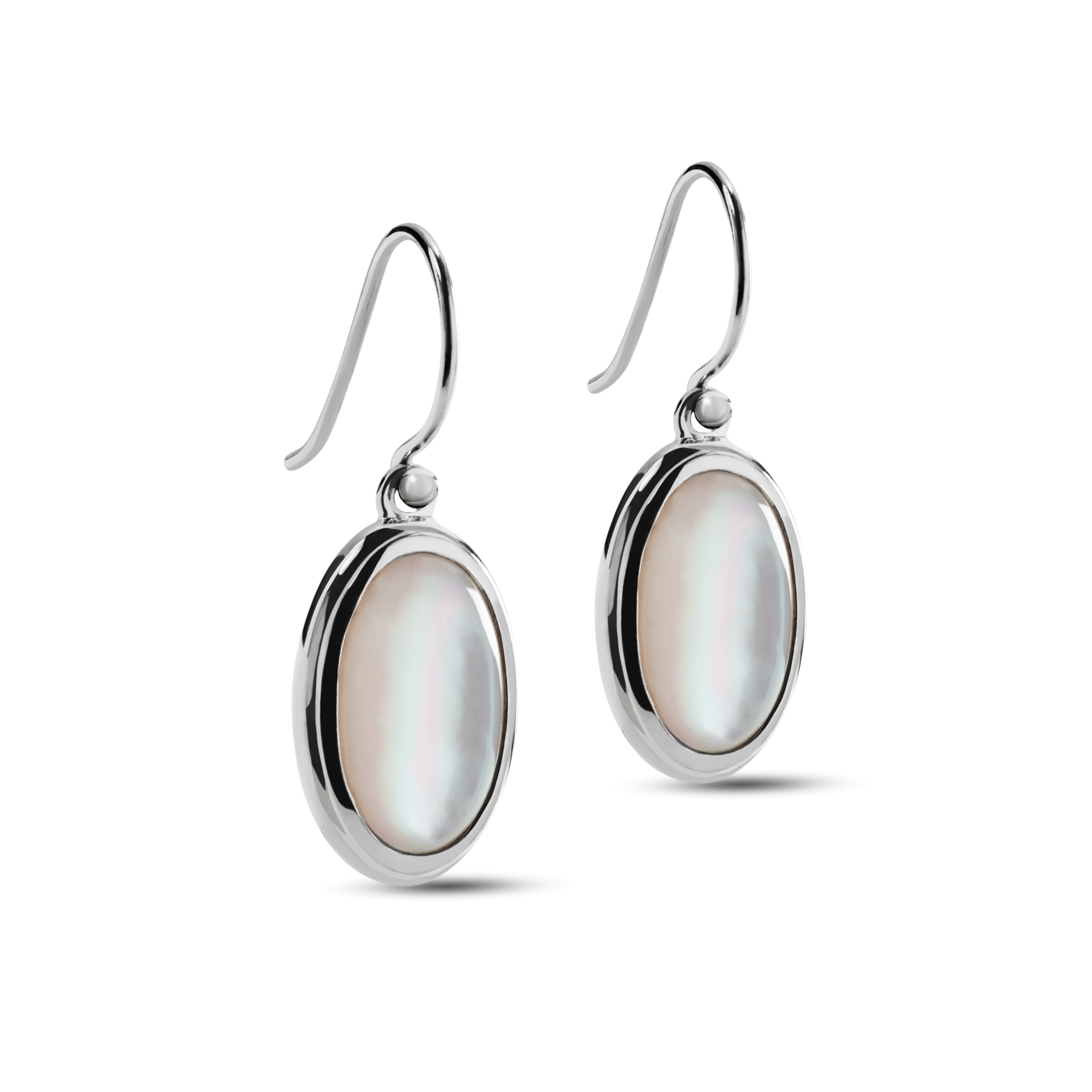 Heirloom Mother Of Pearl Drop Earrings - Sterling Silver - Image 3